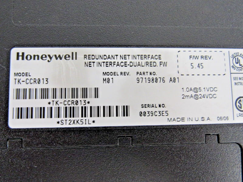 Honeywell TK-CCR013