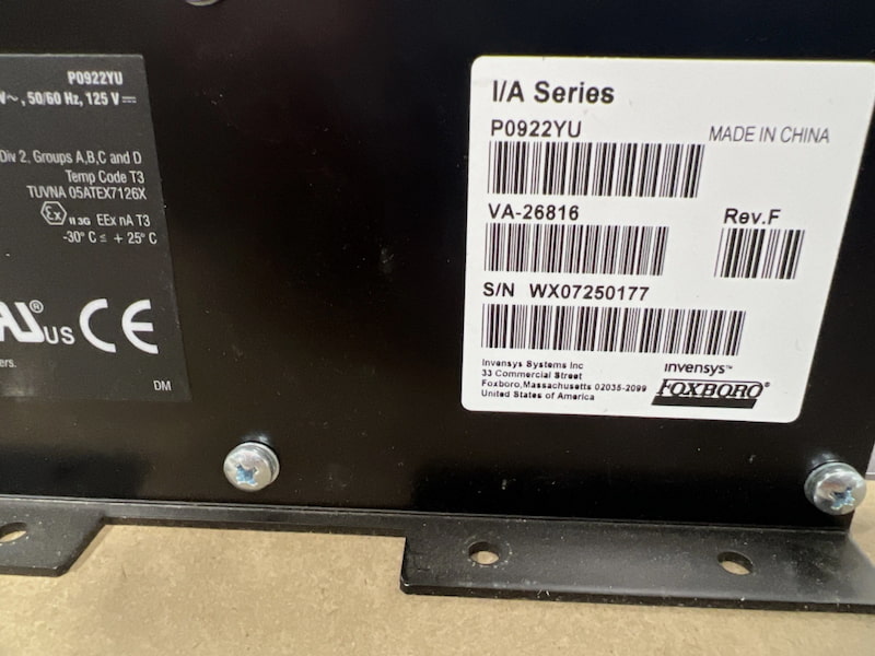 Foxboro P0922YU