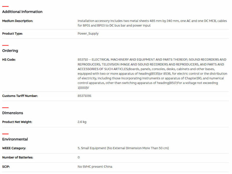 ABB BP-K01-AD 2VAA008284R201